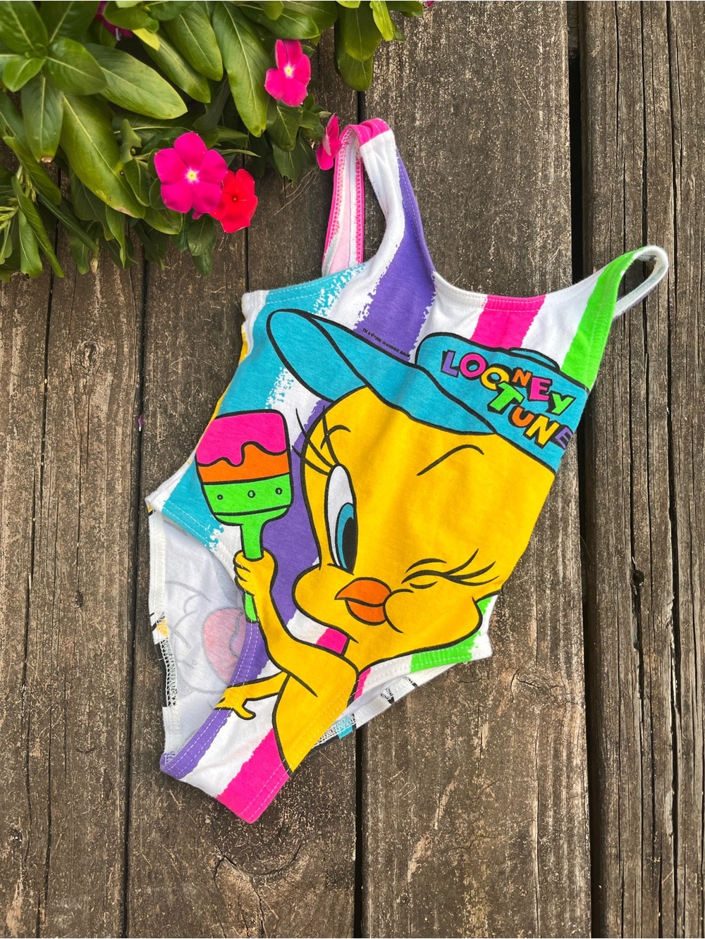 Rare 1995 Looney Tunes Girls Bodysuit